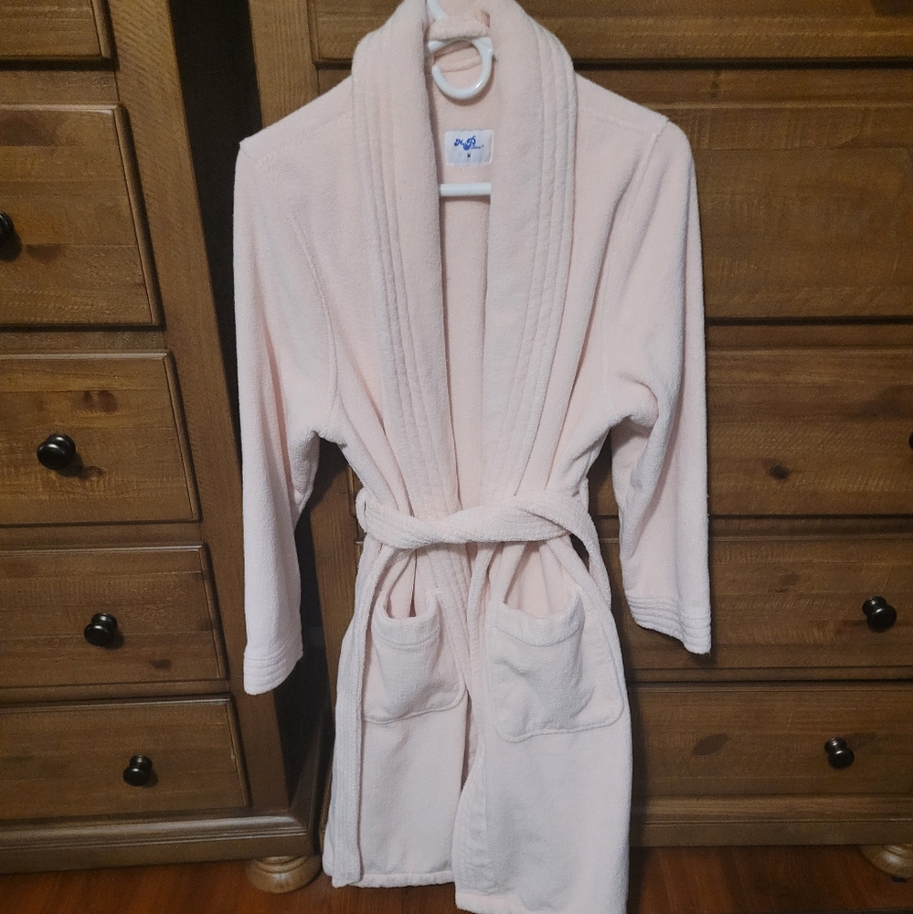 My Pillow 100% Supima Cotton HEAVYWEIGHT Bath Robe Blush~Pink size Medium - Picture 2 of 7